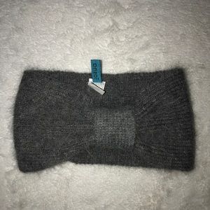 Gray angora headband